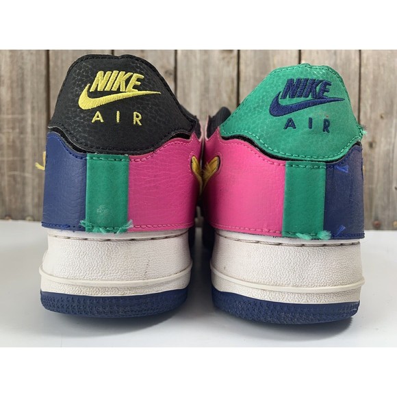 Nike Air Force 1/1 Black Multi-Color Hook And Loop Mens Shoe Size 10 - Picture 5 of 9